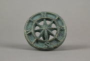 Green - Image 4 - Set of 12 Verdigris Green Cast Iron Nautical Compass Rose Drawer Pull Knobs Cabinet Hardware Handles Room