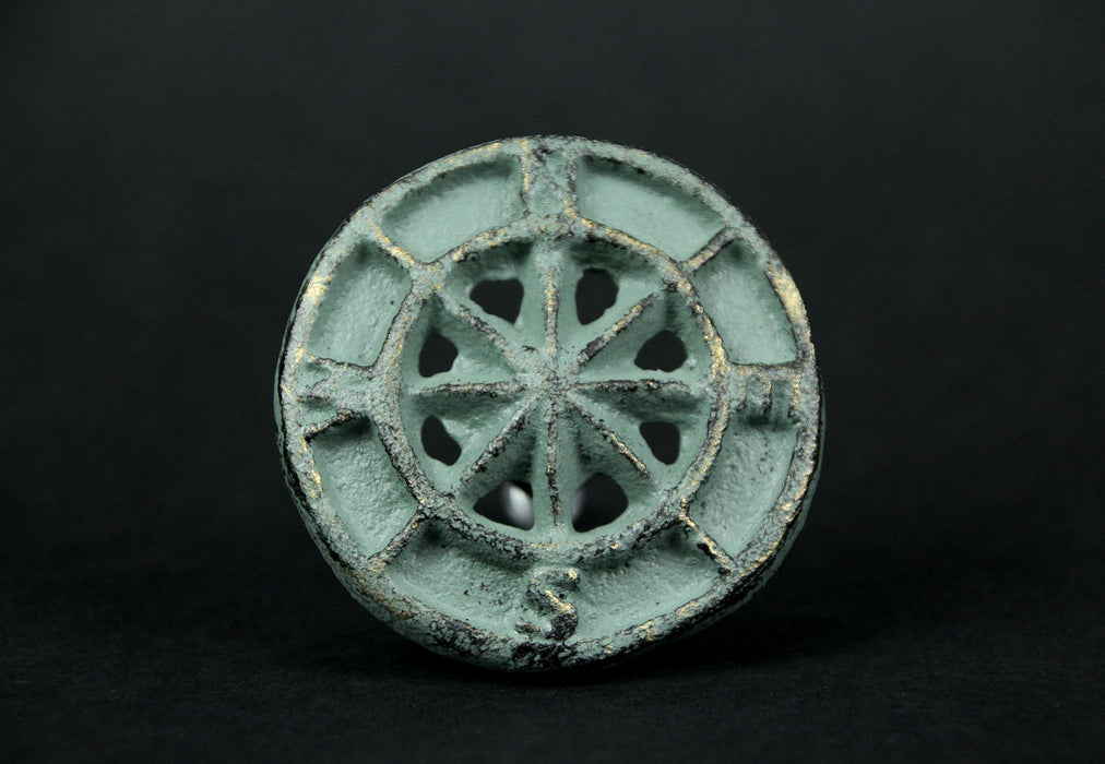 Green - Image 6 - Set of 12 Verdigris Green Cast Iron Nautical Compass Rose Drawer Pull Knobs Cabinet Hardware Handles Room