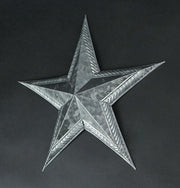 12 Inch Star Galvanized Metal Wall Art Indoor/Outdoor Home Hanging Decor Rustic Farmhouse Americana Accent Decoration Image 2
