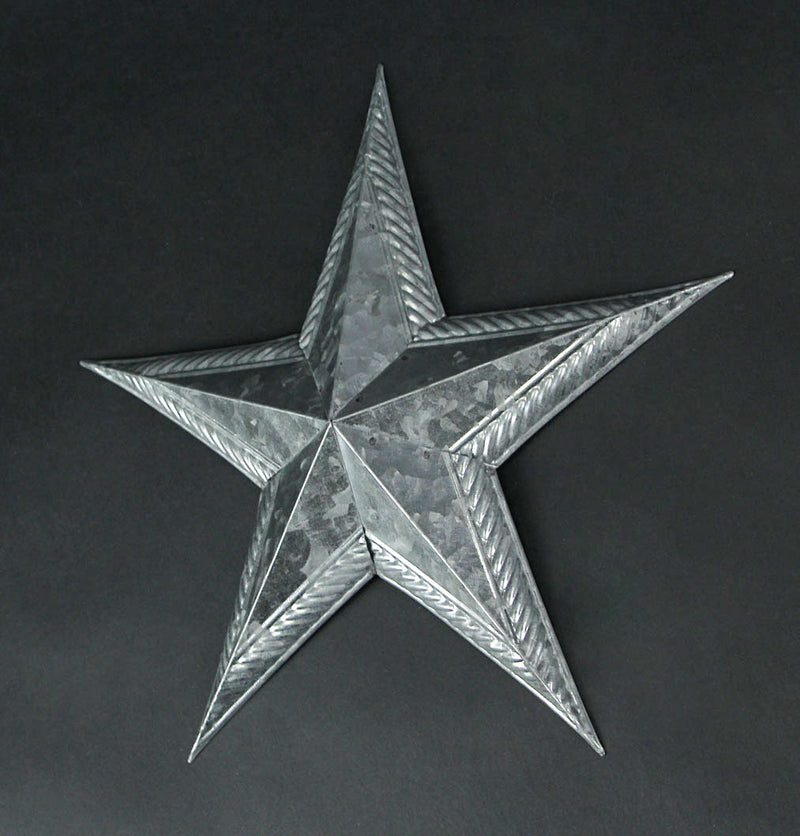 12 Inch Star Galvanized Metal Wall Art Indoor/Outdoor Home Hanging Decor Rustic Farmhouse Americana Accent Decoration Image 2