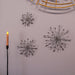 Silver - Image 5 - Set of 3 Metal Starburst Wall Sculptures - Silver Finish, Durable & Elegant Home Decor,12", 9", 6"