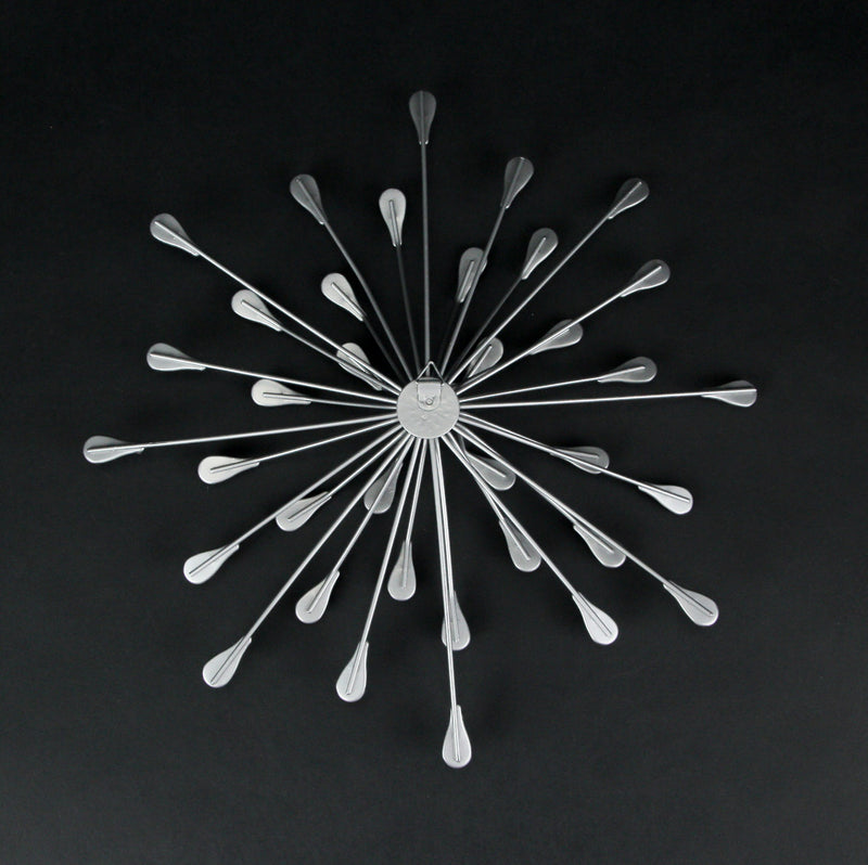 Silver - Image 7 - Set of 3 Metal Starburst Wall Sculptures - Silver Finish, Durable & Elegant Home Decor,12", 9", 6"