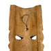 Set of 10 Hand-Carved Tiki Masks - 12-Inch Polynesian Wooden Wall Decor, Artisan-Crafted by Indonesian Masters, Vibrant