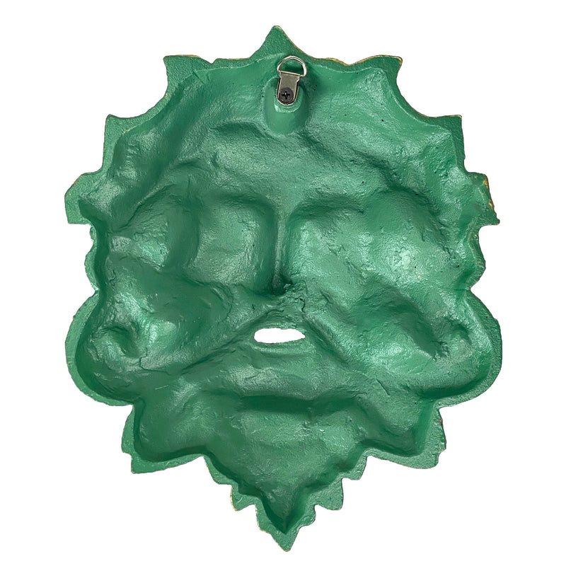 Green - Image 10 - Cast Iron Celtic Green Man Wall Décor Art Hanging | Antiqued Verdigris Green Finish | Symbol of Rebirth