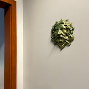 Green - Image 5 - Cast Iron Celtic Green Man Wall Décor Art Hanging | Antiqued Verdigris Green Finish | Symbol of Rebirth and