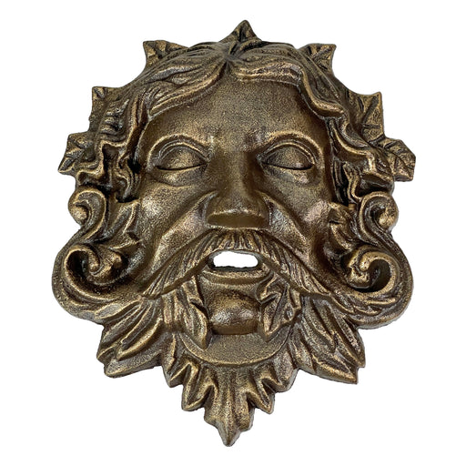 Bronze - Image 1 - Cast Iron Celtic Green Man Wall Décor Art Hanging - Bronze Finish - Symbol of Nature's Rebirth and Growth