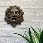 Bronze - Image 4 - Cast Iron Celtic Green Man Wall Décor Art Hanging - Bronze Finish - Symbol of Nature's Rebirth and Growth