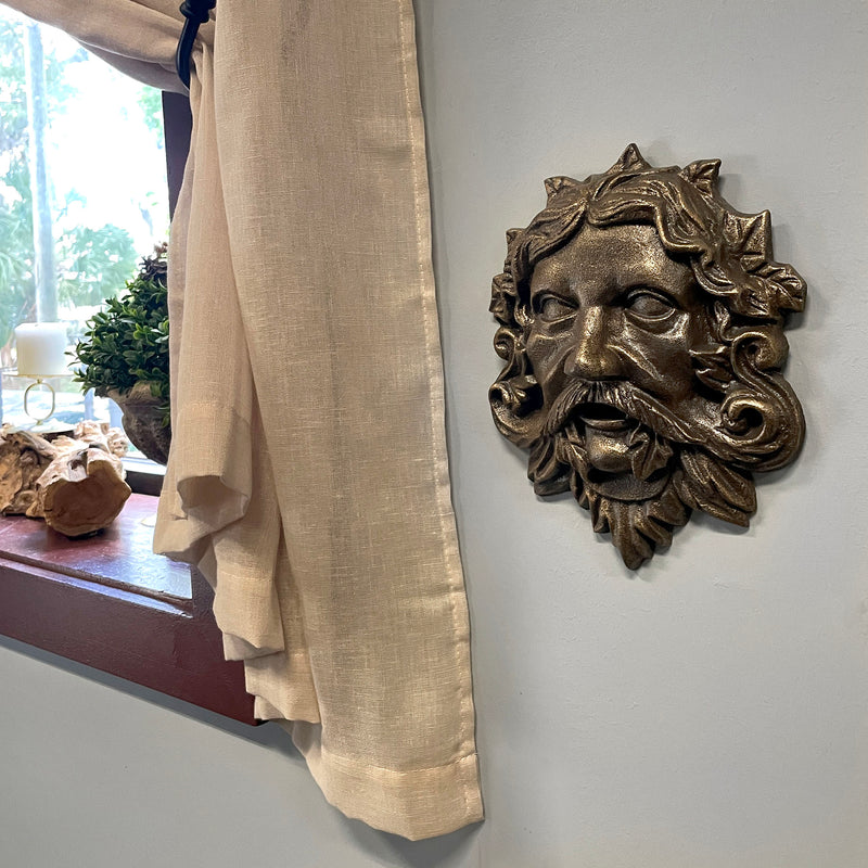 Bronze - Image 5 - Cast Iron Celtic Green Man Wall Décor Art Hanging - Bronze Finish - Symbol of Nature's Rebirth and Growth