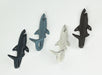 Nautical - Image 2 - Set of 4 Cast Iron Shark Tail Wall Hooks Decorative Nautical Beach Bathroom Towel Or Coat Hanging Decor