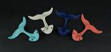 Multicolored - Image 9 - Set of 4 Cast Iron Whale Tail Wall Hooks Nautical Decorative Towel or Coat Hanging Beach House