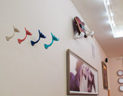 Multicolored - Image 4 - Set of 4 Cast Iron Whale Tail Wall Hooks Nautical Decorative Towel or Coat Hanging Beach House