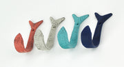 Coastal Coral - Image 3 - Set of 4 Cast Iron Flipping Fish Wall Hooks 4 Inches Long– Easy to Hang - Coastal Decor Perfection