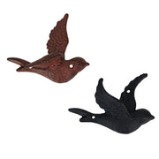 Coral - Image 3 - Charming Set of 5 Coastal Coral Color Cast Iron Flying Birds Wall Sculptures: Rustic Country Decorative