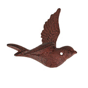 Coral - Image 7 - Charming Set of 5 Coastal Coral Color Cast Iron Flying Birds Wall Sculptures: Rustic Country Decorative