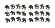 24 - Image 1 - Set of 24 Rustic Brown Cast Iron Moose Drawer Pulls and Cabinet Knobs - Each 2 Inches Long - Perfect for