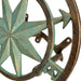 Cast Iron Nautical Compass Rose Wall Mounted Decorative Hanging Garden Hose Hanger - Verdigris Green Finish Hose Holder