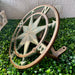 Cast Iron Nautical Compass Rose Wall Mounted Decorative Hanging Garden Hose Hanger - Verdigris Green Finish Hose Holder