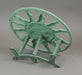 Green - Image 4 - Verdigris Green Finish Cast Iron Sun Face Decorative Wall Mounted Garden Hose Hanger Holder - 12 Inches in