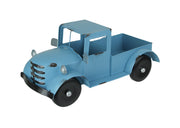 Light Blue - Image 1 - Rustic Light Blue Metal Antique Pickup Truck Planter - Charming Indoor/Outdoor Decor for Garden