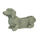 Grey - Image 1 - Charming Rustic Distressed Grey Stone Finish Dachshund Dog Indoor or Outdoor Decor Planter Doxie Plant Pot -