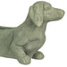 Grey - Image 6 - Charming Rustic Distressed Grey Stone Finish Dachshund Dog Indoor or Outdoor Decor Planter Doxie Plant Pot -