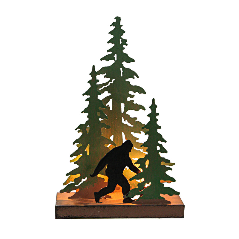 Forest Stroll - Image 1 - Zeckos Bigfoot Forest Stroll Metal Accent Lamp, 12.25-Inch High