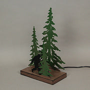 Forest Stroll - Image 8 - 12.25-Inch High Rustic Metal Bigfoot Forest Stroll Accent Lamp: Whimsical Sasquatch Home Decor