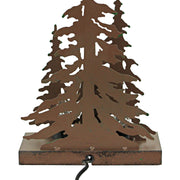 Forest Stroll - Image 6 - 12.25-Inch High Rustic Metal Bigfoot Forest Stroll Accent Lamp: Whimsical Sasquatch Home Decor