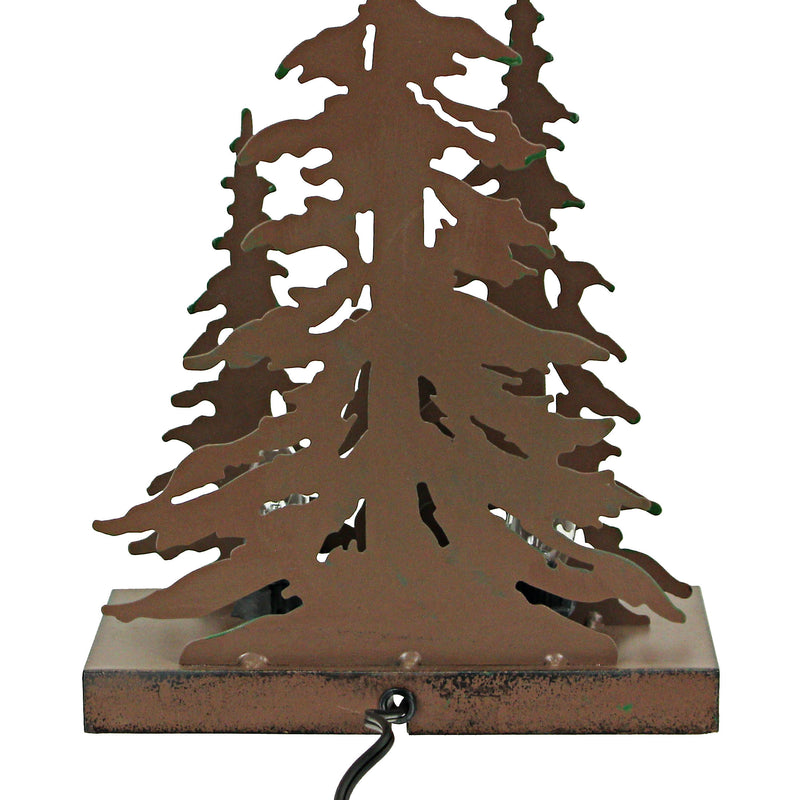 Forest Stroll - Image 6 - 12.25-Inch High Rustic Metal Bigfoot Forest Stroll Accent Lamp: Whimsical Sasquatch Home Decor