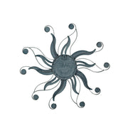Antique Copper Finish Metal Sun Face Wall Decor Hanging: A Stunning 22-Inch Diameter Indoor/Outdoor Artwork Adorned with