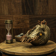 Bronze/Copper Finish Steampunk Nautilus Shell Sea Monster Fantasy Décor Tabletop Statue: Captivating 9-Inch Long Maritime