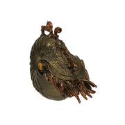 Bronze/Copper Finish Steampunk Nautilus Shell Sea Monster Fantasy Décor Tabletop Statue: Captivating 9-Inch Long Maritime