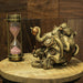 Antique Metallic Bronze and Copper Finish Abyssal Bones Steampunk Mechanical Octopus Skull Mythical Tabletop Resin Statue -