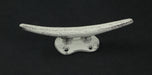 White - Image 3 - Set of 4 Weathered White Cast Iron Boat Cleat Wall Hooks/Drawer Pulls - Easy Installation - Nautical Charm
