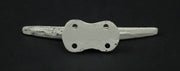 White - Image 4 - Set of 4 Weathered White Cast Iron Boat Cleat Wall Hooks/Drawer Pulls - Easy Installation - Nautical Charm