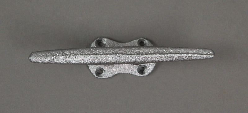 Silver - Image 5 - Set of 4 Metallic Silver Finish Cast Iron Boat Cleat Wall Hooks / Drawer Pulls Cabinet Handles - Nautical
