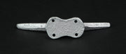 Silver - Image 4 - Set of 4 Metallic Silver Finish Cast Iron Boat Cleat Wall Hooks / Drawer Pulls Cabinet Handles - Nautical