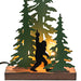 Flippin Bird - Image 2 - Rustic Metal Naughty Bigfoot In Forest Accent Lamp Decorative Sasquatch Home Decor