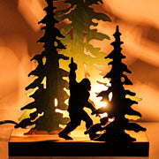 Flippin Bird - Image 10 - 12.25-Inch Rustic Metal Naughty Bigfoot in Forest Accent Lamp: Whimsical Sasquatch Home Decor
