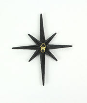 Black - Image 4 - Set of Three Black Cast Iron 8 Pointed Wall Hangings Mid Century Modern Stars MCM Decor Accents - Easy