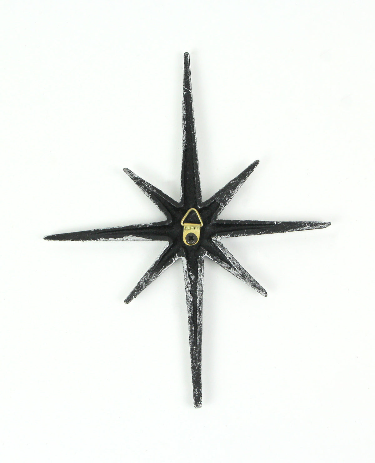Set of Three Cast Iron Pointed Atomic Starburst Wall Hangings Mid Ce —  Zeckos