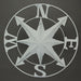 White - Image 9 - Distressed White Finish Metal Nautical Compass Rose Wall Hanging - Timeless Coastal Elegance for Your Home