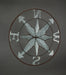 Silver - Image 4 - Distressed Galvanized Gray Nautical Compass Rose Wall Art - Weathered Finish, Coastal Decor Accent,