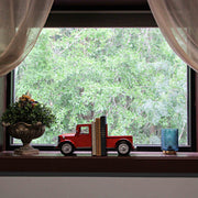 Red - Image 5 - Vintage Pickup Truck Metal Bookends with Weathered Red Finish - Charming Front and Back Design - Perfect for