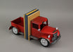 Red - Image 6 - Vintage Pickup Truck Metal Bookends with Weathered Red Finish - Charming Front and Back Design - Perfect for