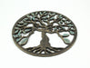 Bronze and Green Finish Cast Iron Tree Of Life Wall Décor Sculpture 11.75 Inches In Diameter - Tranquil and Elegant Nature