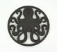 Captivating Antique Bronze Cast Iron Octopus Wall Hanging: 11.75 Inches in Diameter, Stylish Coastal and Ocean Decor Accent