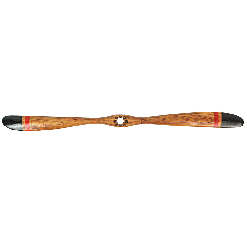 36 Inch - Image 1 - Exquisite Hand-Carved Wooden Airplane Propeller Sculpture - Vintage Aviation Wall Hanging Decor For