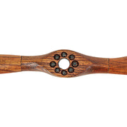 24 Inch - Image 3 - Hand-Carved Vintage Distressed Brown Wooden Airplane Propeller Wall Sculpture - Timeless Prop Plane