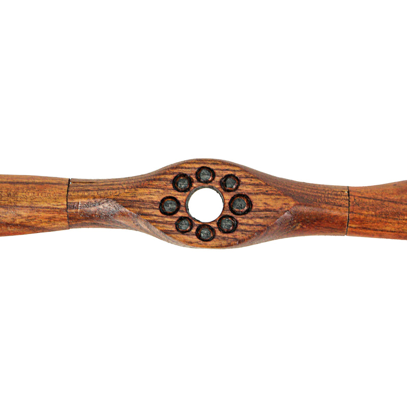 24 Inch - Image 3 - Hand-Carved Vintage Distressed Brown Wooden Airplane Propeller Wall Sculpture - Timeless Prop Plane